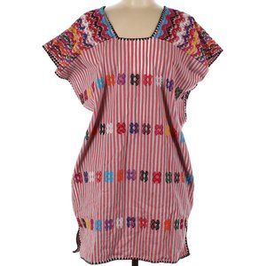 Pippa Holt Red Striped Multicolored Cotton Mini Size OS NWT